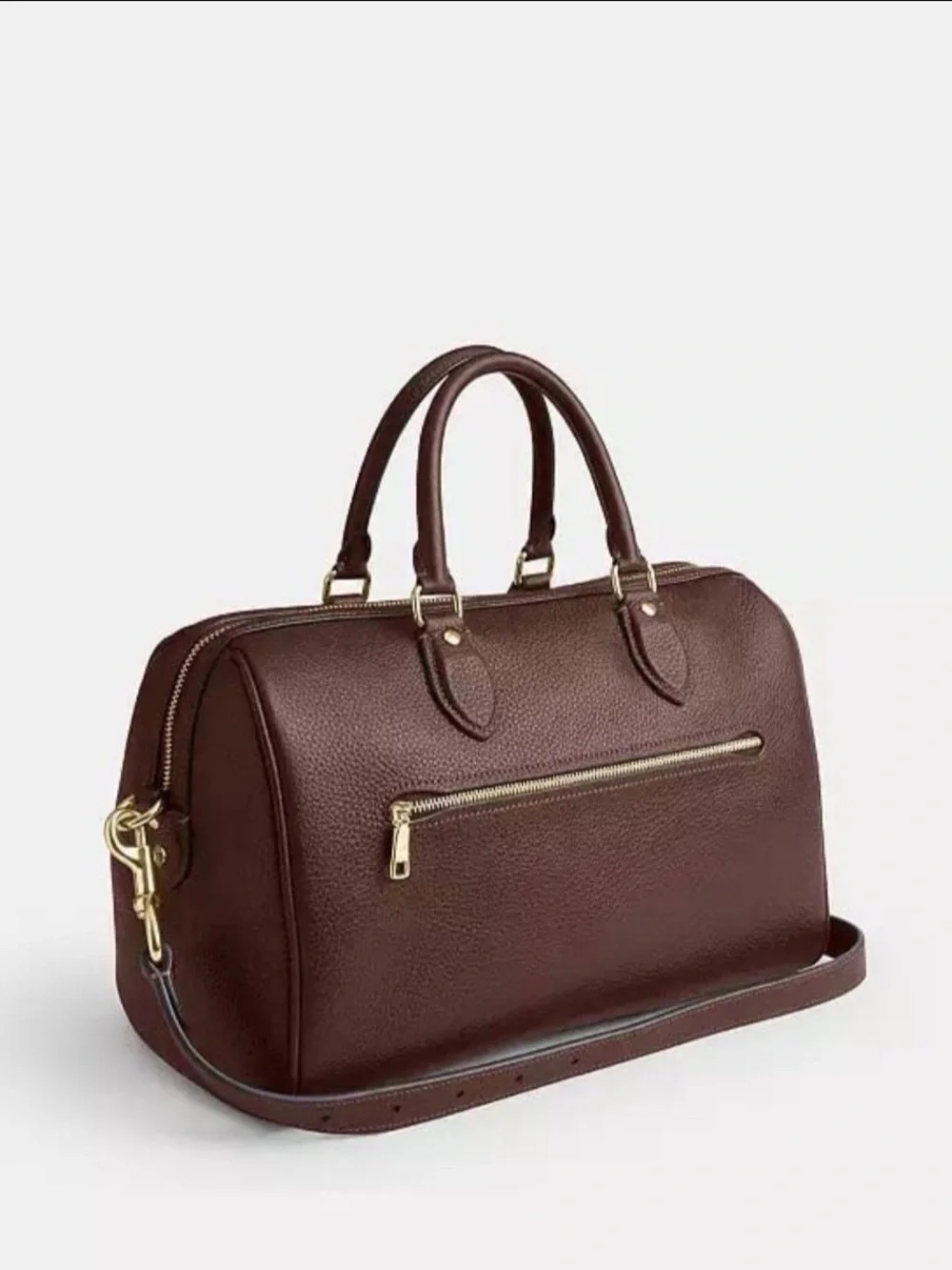 NWT Coach Rowan Large Satchel Bag in Maple CES11